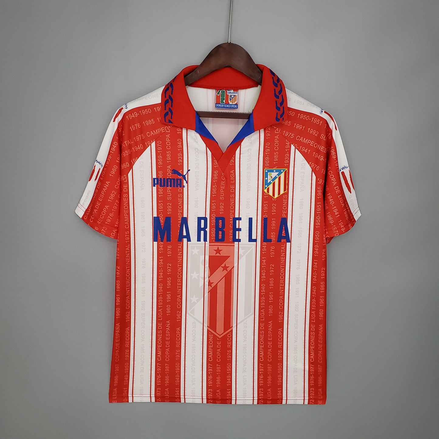 Retro Atletico Madrid 1995/96 Home Shirt