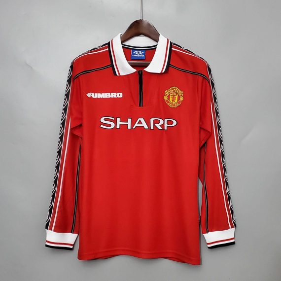 Retro Manchester United 1998/99 Long-Sleeve Home Shirt