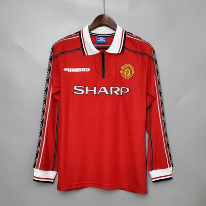 Retro Manchester United 1998/99 Long-Sleeve Home Shirt