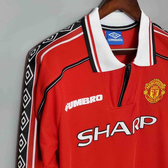 Retro Manchester United 1998/99 Long-Sleeve Home Shirt