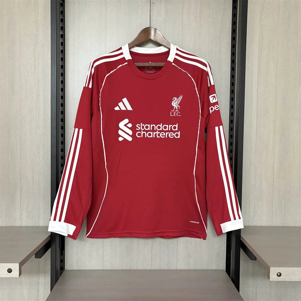Liverpool 2025/26 Long-Sleeve Home Shirt