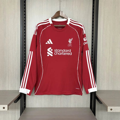 Liverpool 2025/26 Long-Sleeve Home Shirt