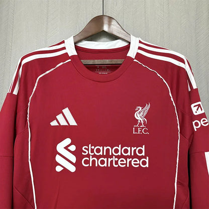 Liverpool 2025/26 Long-Sleeve Home Shirt