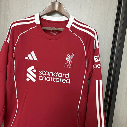 Liverpool 2025/26 Long-Sleeve Home Shirt